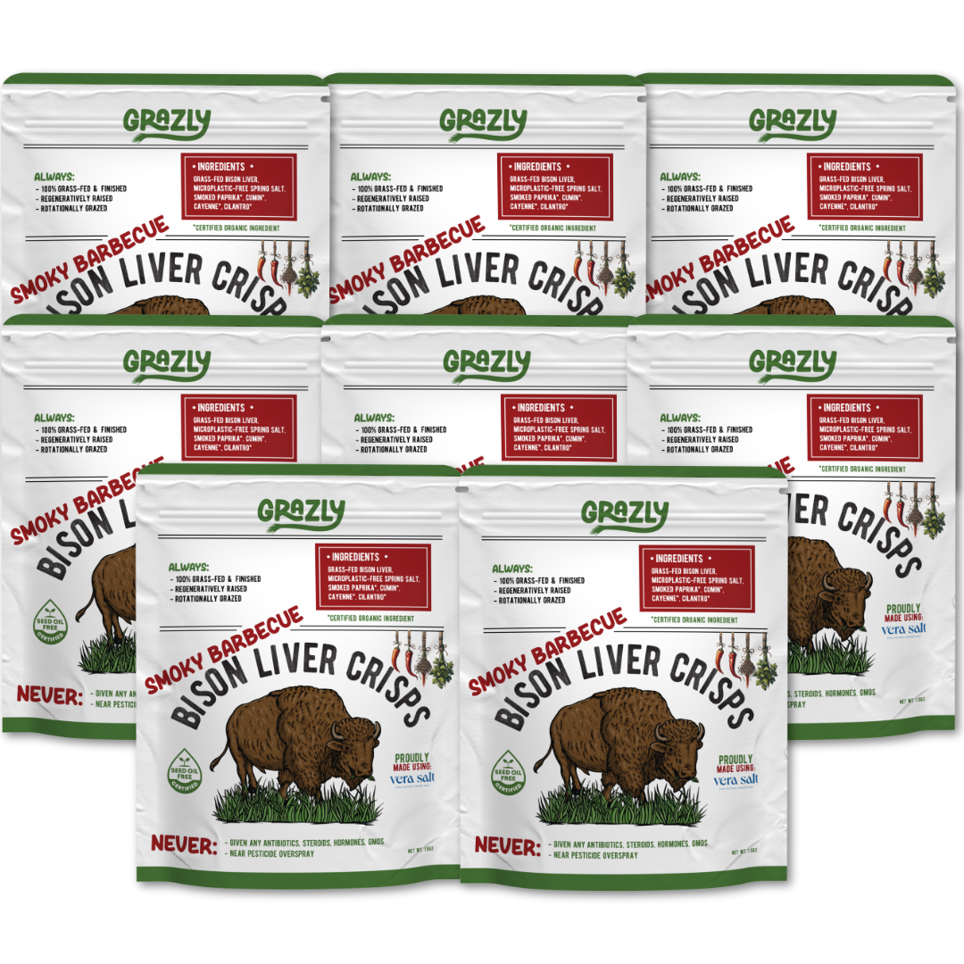 Grazly  Bison Liver Crisps - 100% Grass-Fed/Finished