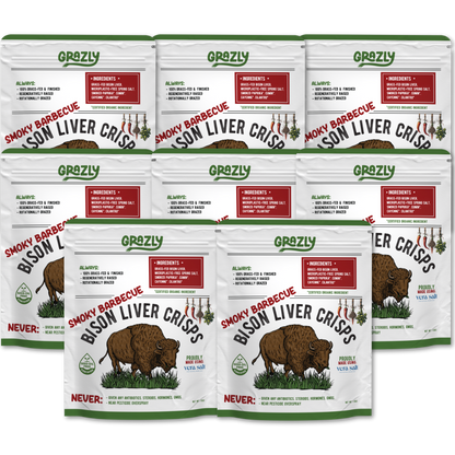 Grazly  Bison Liver Crisps - 100% Grass-Fed/Finished
