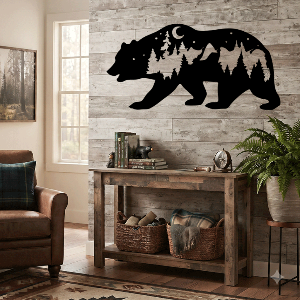 MetalPlex - Bear - Metal Wall Art