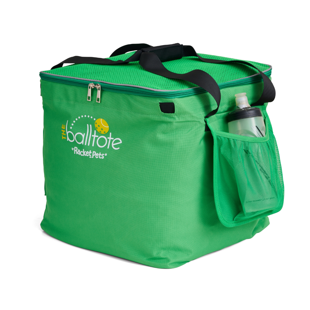 Racket Pets Ball Tote - Green Replacement Bag for Tennis and Pickleball Pro Teaching Cart