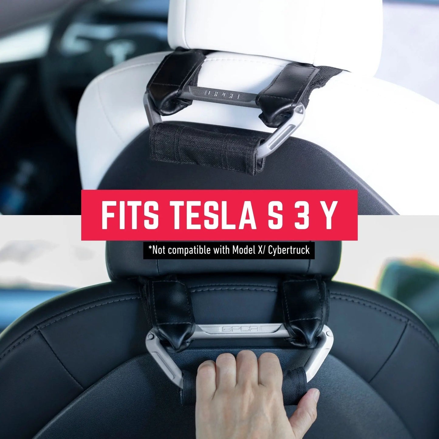 GPCA Back Grip PRO Headrest Handles for TESLA S/ 3/ Y