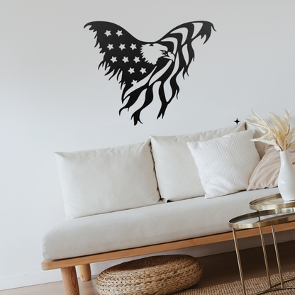 MetalPlex - American Flag Eagle - Metal Wall Art