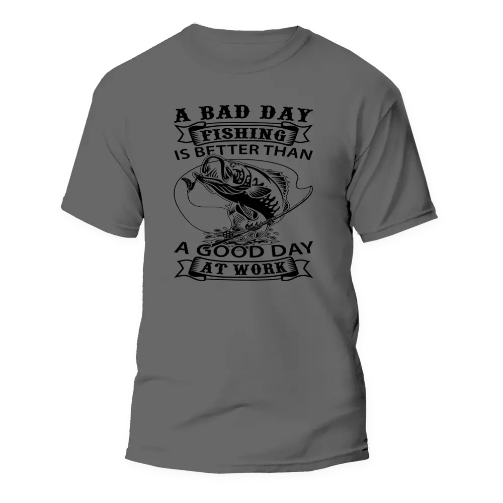 Outdoorzees A Bad Day Fishing T-Shirt