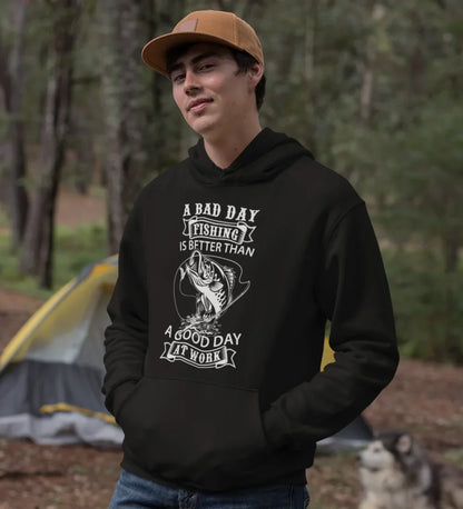 Outdoorzees A Bad Day Fishing Unisex Hoodie