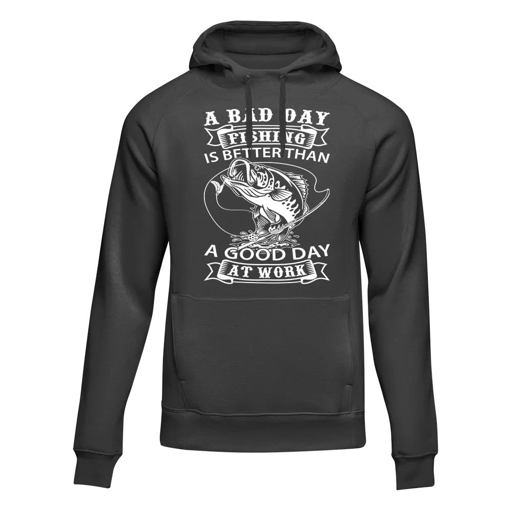 Outdoorzees A Bad Day Fishing Unisex Hoodie