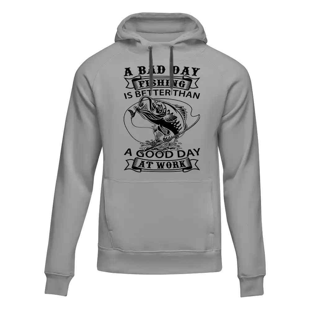 Outdoorzees A Bad Day Fishing Unisex Hoodie