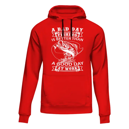 Outdoorzees A Bad Day Fishing Unisex Hoodie