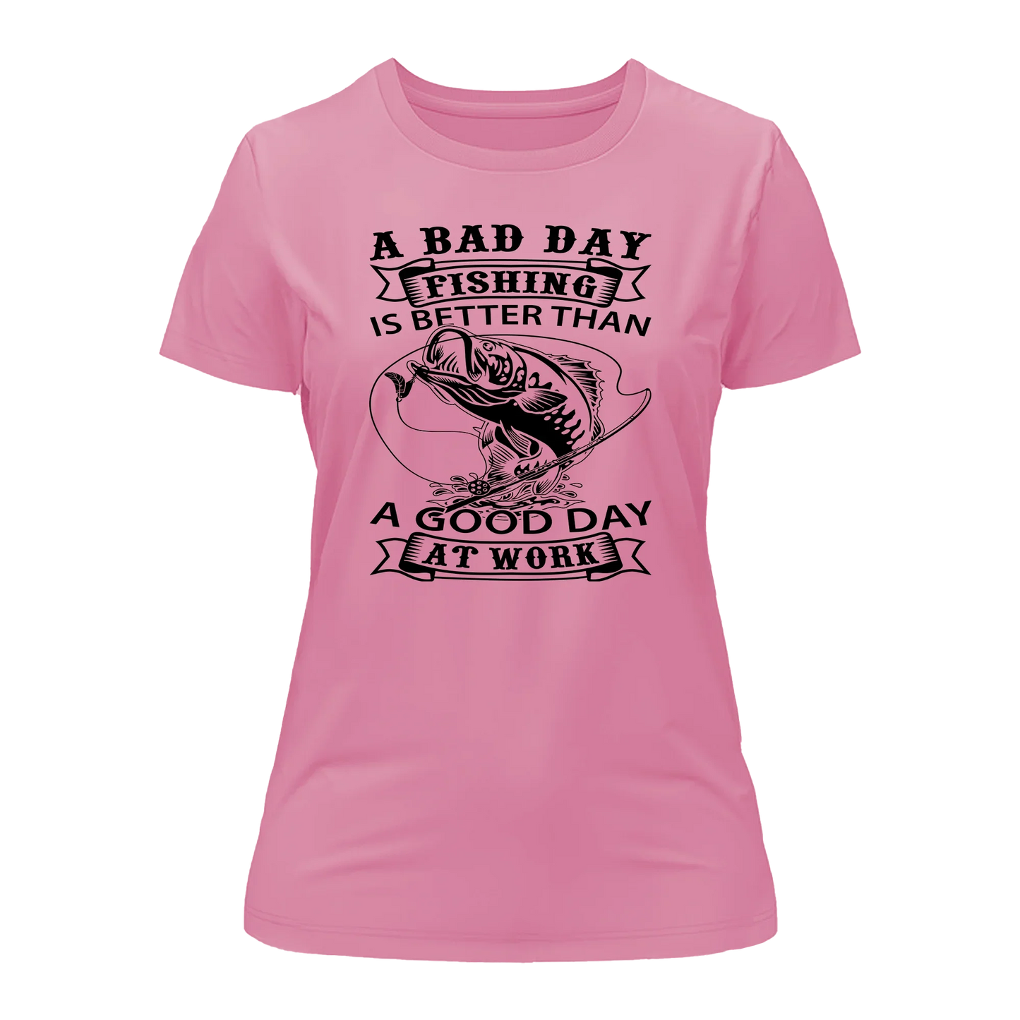 Outdoorzees A Bad Day Fishing Women Slim Fit T-Shirt