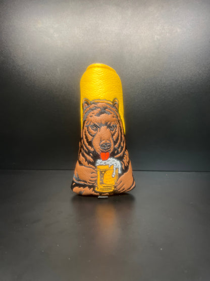 ParWestGolf Beer Drinking Bear Headcover