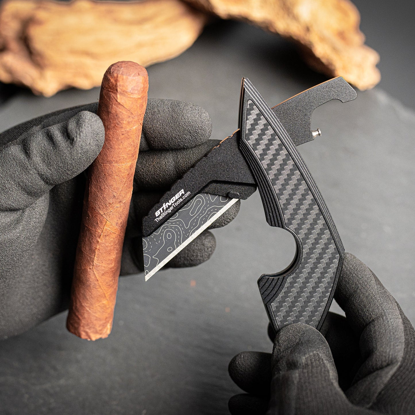 Stinger Survival Tools Topographic Utility Tool / Cigar Trimmer