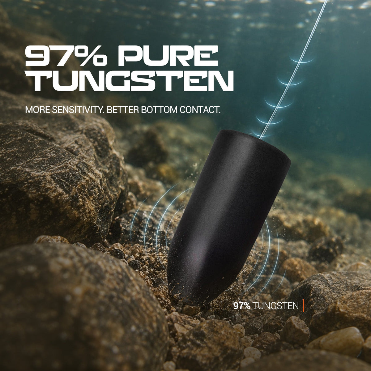 Reaction Tackle Tungsten Worm Weights / Bullet Shaped Sinkers