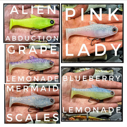 Bull Shad 4" Fast Sink Burritos