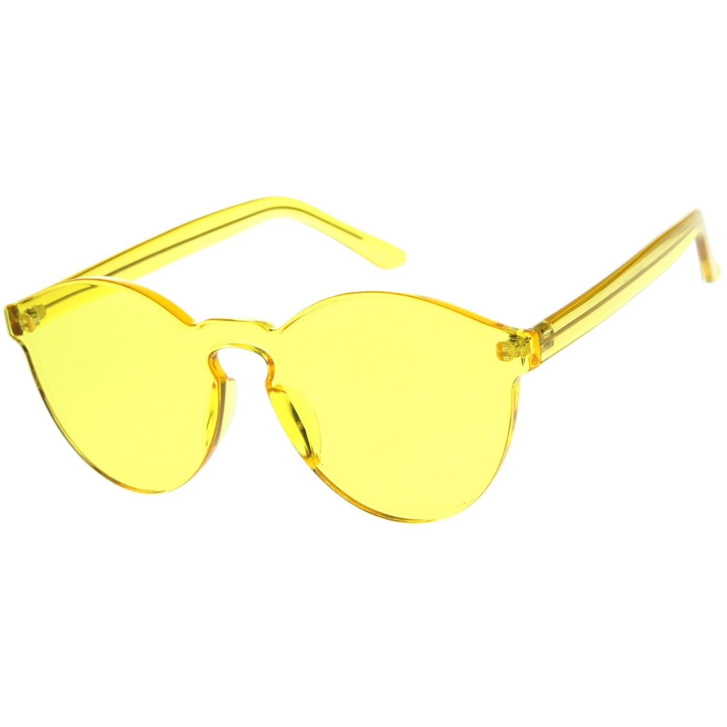 zeroUV Rimless Monoblock Cut PC Color Lens Rimless Sunglasses A368