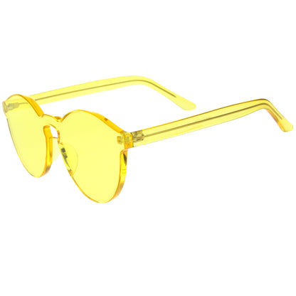 zeroUV Rimless Monoblock Cut PC Color Lens Rimless Sunglasses A368