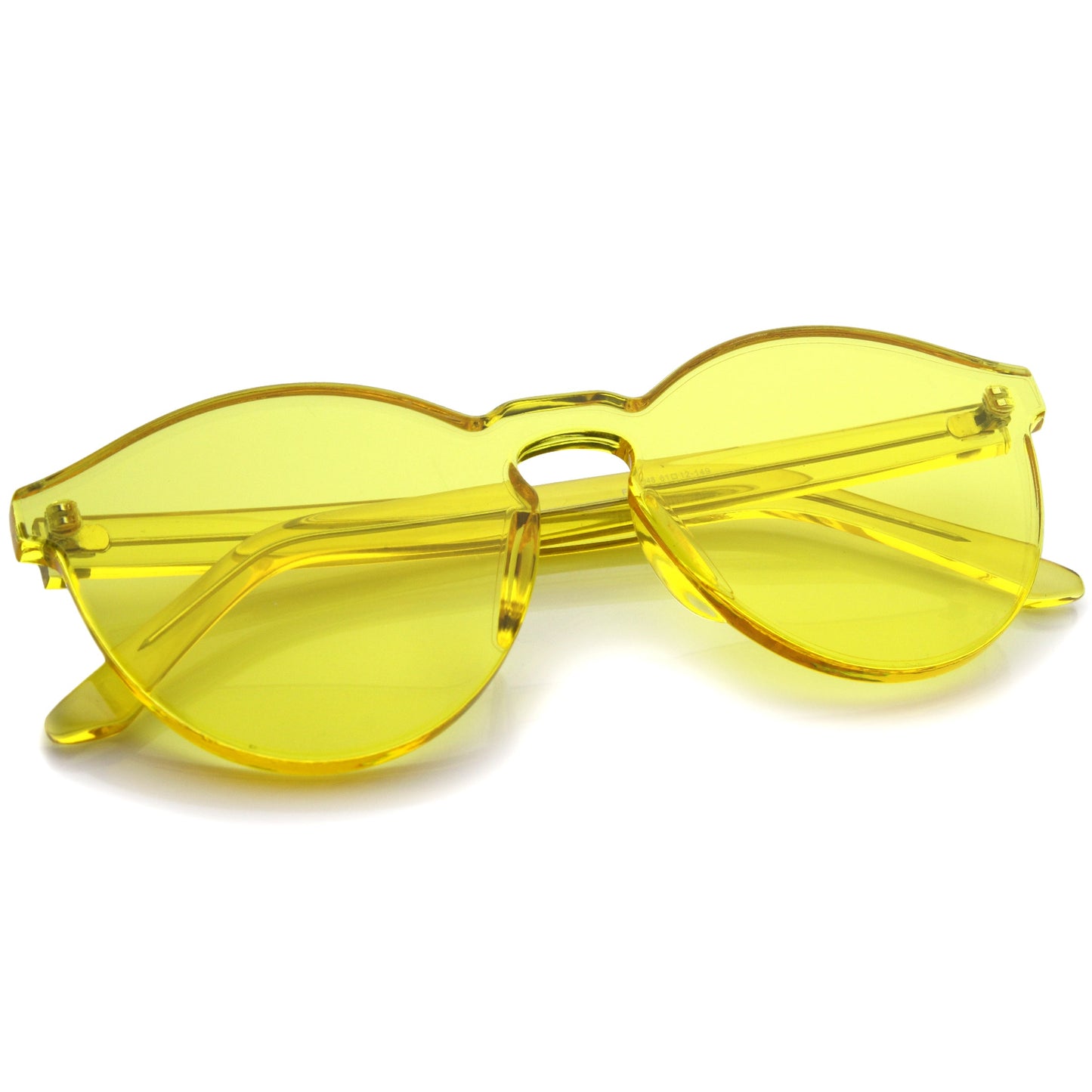 zeroUV Rimless Monoblock Cut PC Color Lens Rimless Sunglasses A368