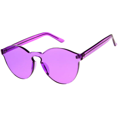 zeroUV Rimless Monoblock Cut PC Color Lens Rimless Sunglasses A368