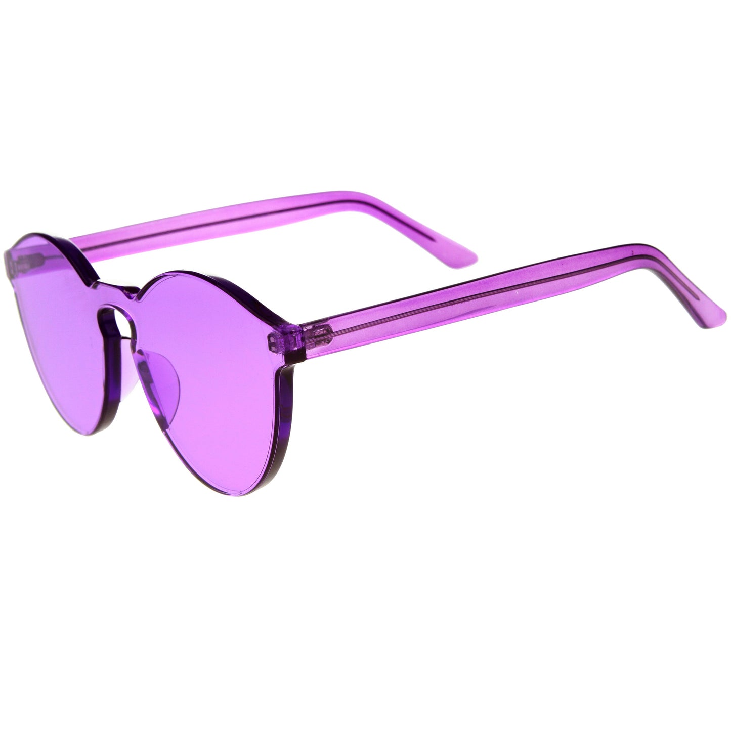 zeroUV Rimless Monoblock Cut PC Color Lens Rimless Sunglasses A368