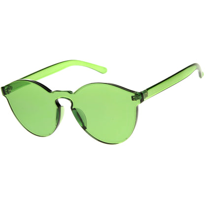 zeroUV Rimless Monoblock Cut PC Color Lens Rimless Sunglasses A368