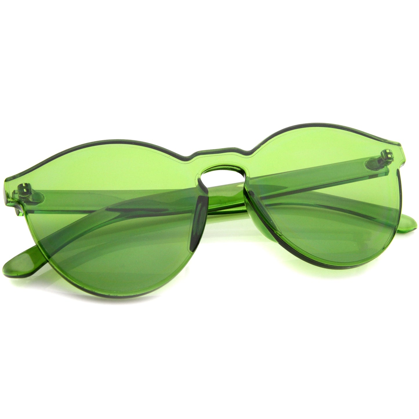 zeroUV Rimless Monoblock Cut PC Color Lens Rimless Sunglasses A368