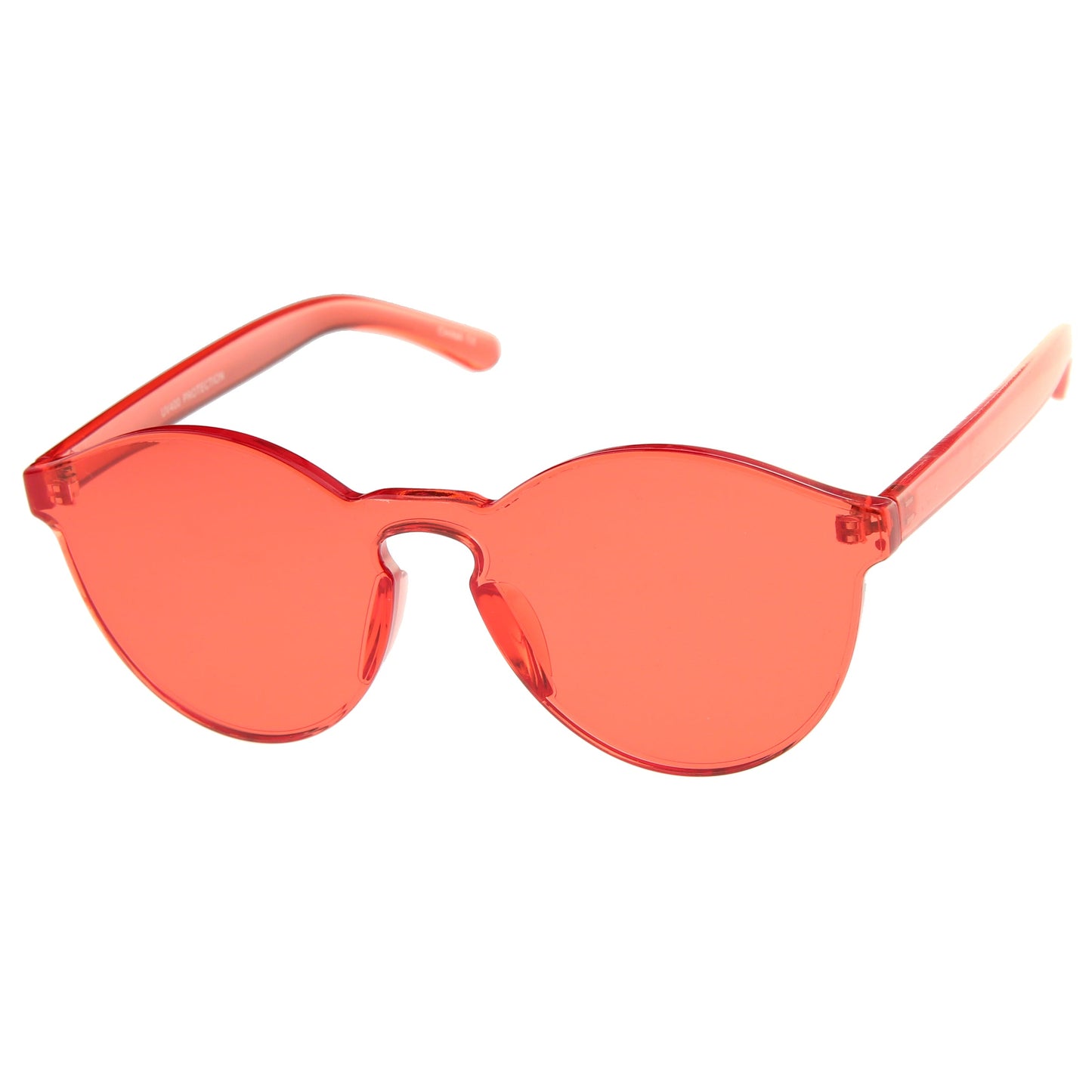 zeroUV Rimless Monoblock Cut PC Color Lens Rimless Sunglasses A368