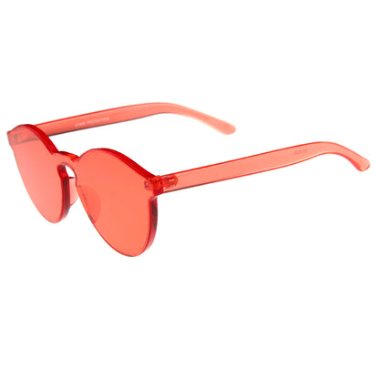 zeroUV Rimless Monoblock Cut PC Color Lens Rimless Sunglasses A368
