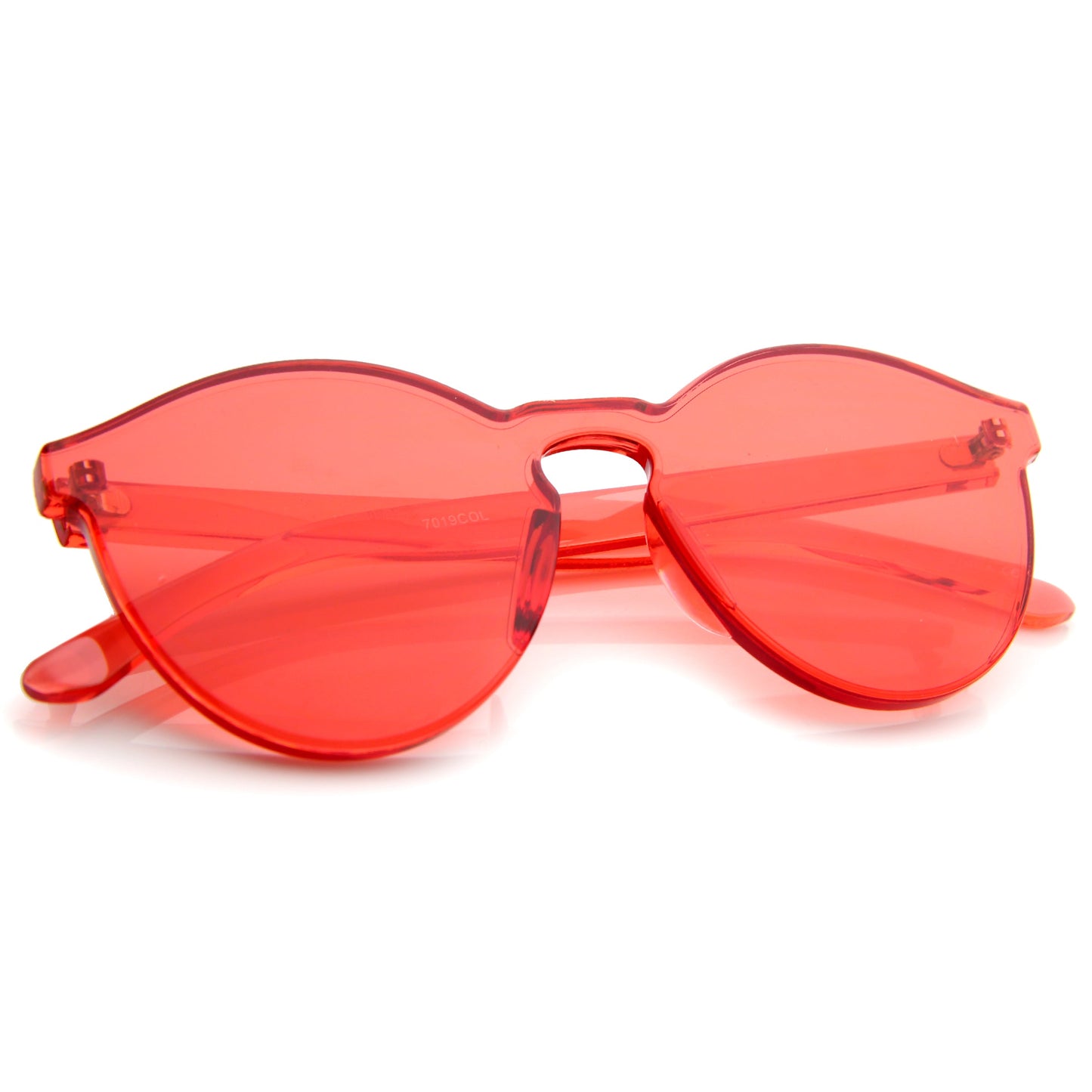 zeroUV Rimless Monoblock Cut PC Color Lens Rimless Sunglasses A368