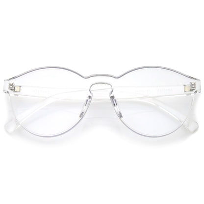 zeroUV Rimless Monoblock Cut PC Color Lens Rimless Sunglasses A368
