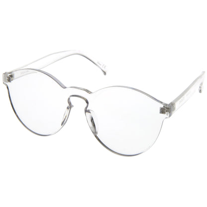 zeroUV Rimless Monoblock Cut PC Color Lens Rimless Sunglasses A368
