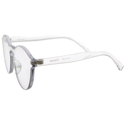 zeroUV Rimless Monoblock Cut PC Color Lens Rimless Sunglasses A368
