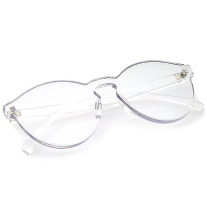 zeroUV Rimless Monoblock Cut PC Color Lens Rimless Sunglasses A368