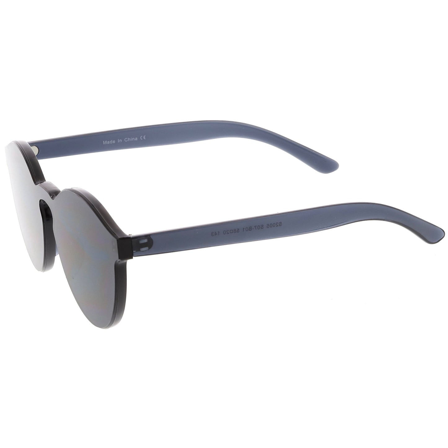 zeroUV Rimless Monoblock Cut PC Color Lens Rimless Sunglasses A368