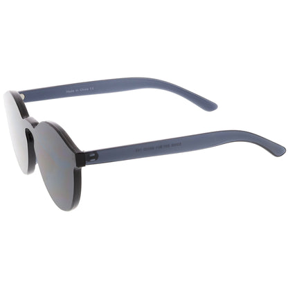 zeroUV Rimless Monoblock Cut PC Color Lens Rimless Sunglasses A368