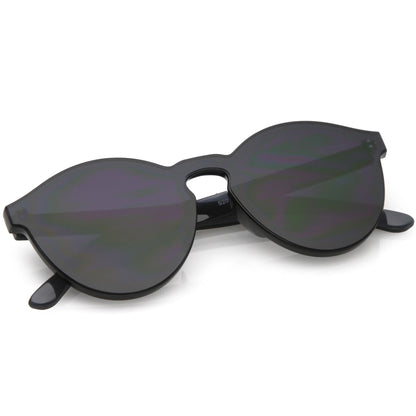 zeroUV Rimless Monoblock Cut PC Color Lens Rimless Sunglasses A368