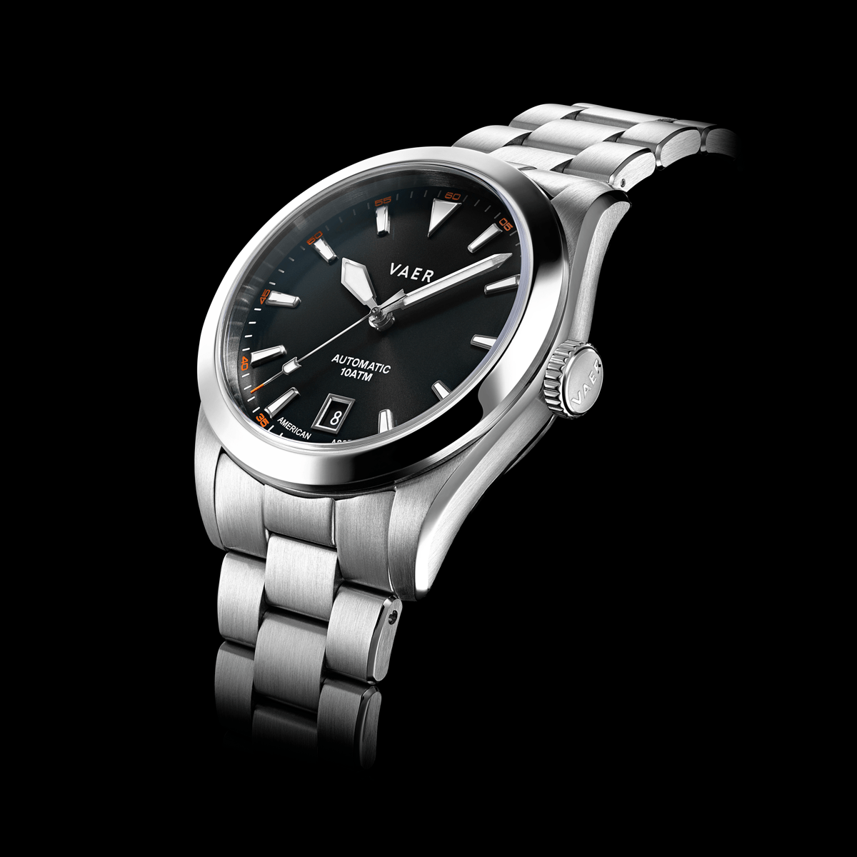 Vaer Watches A5 Atlas Black Auto - 38mm USA