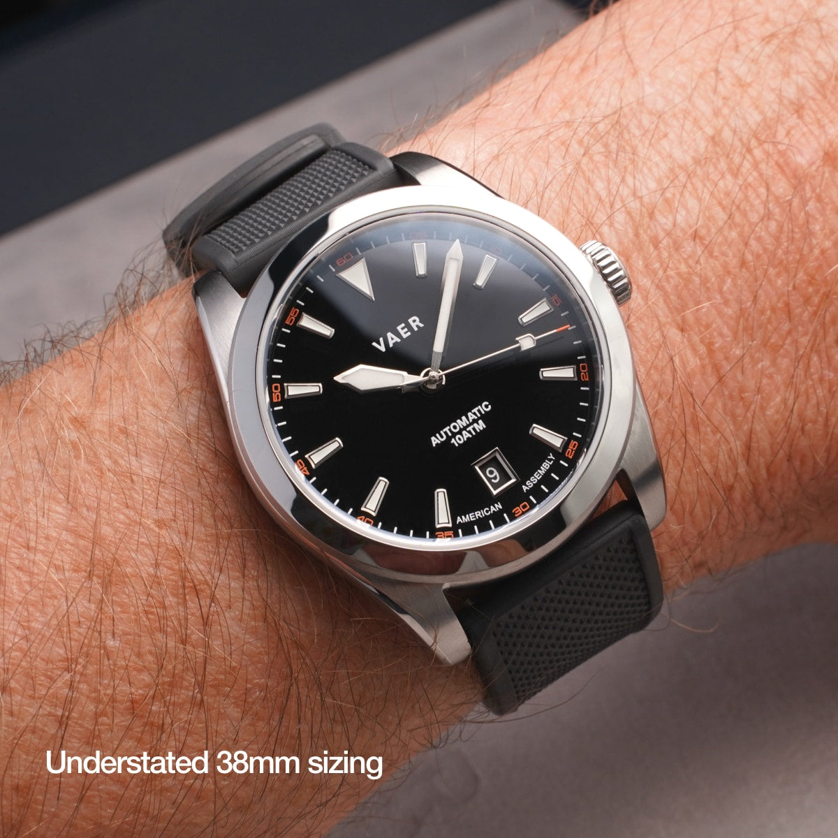 Vaer Watches A5 Atlas Black Auto - 38mm USA