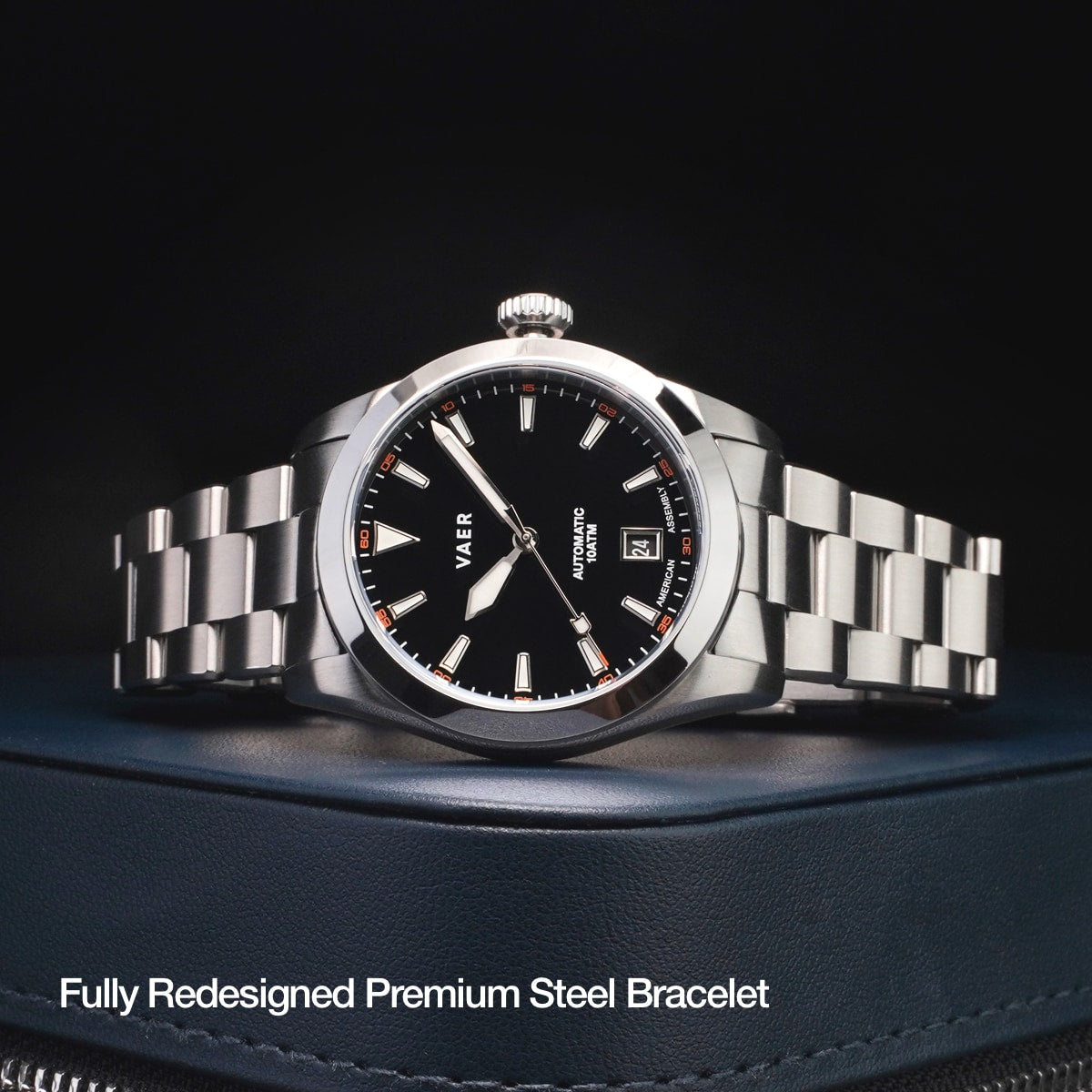 Vaer Watches A5 Atlas Black Auto - 38mm USA