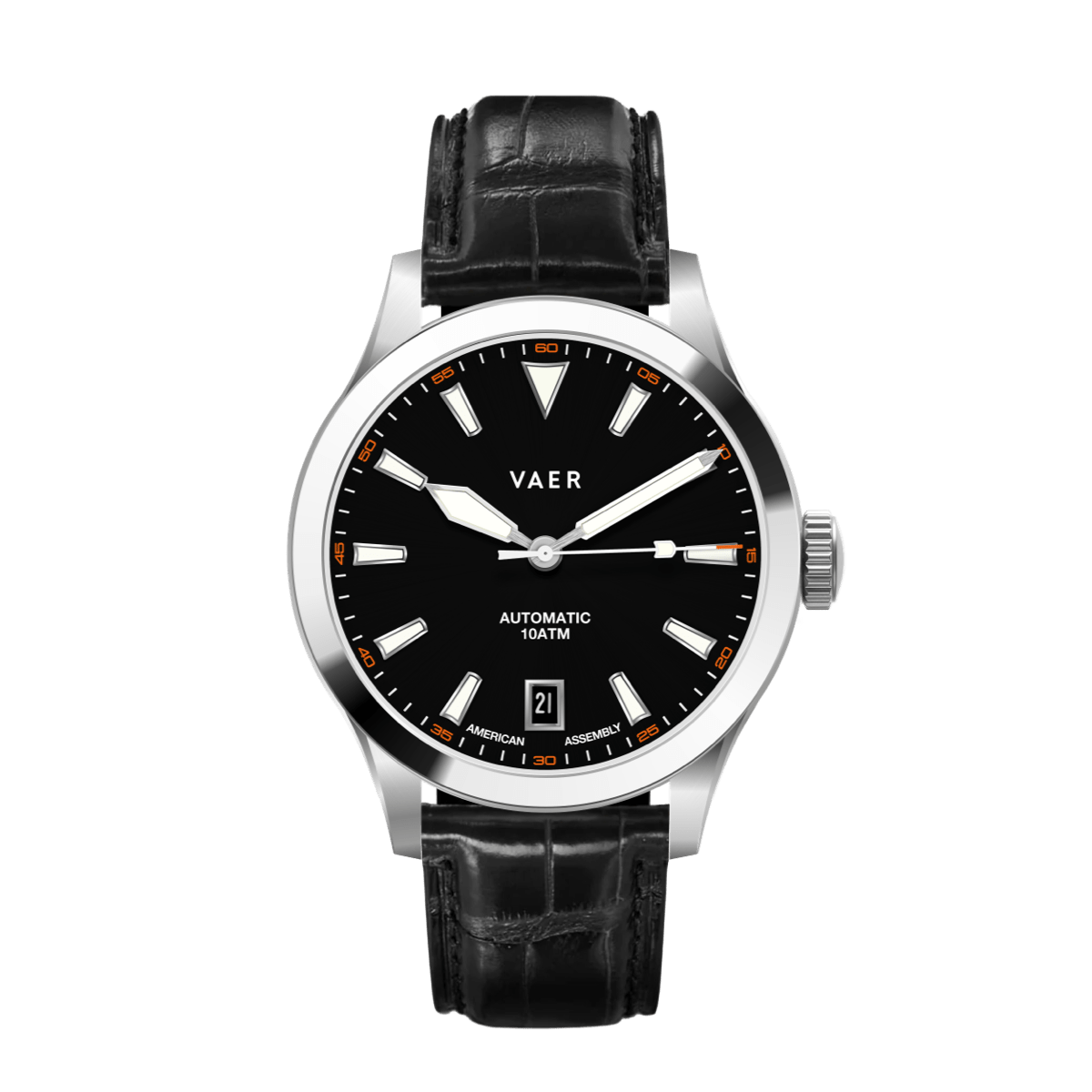 Vaer Watches A5 Atlas Black Auto - 38mm USA