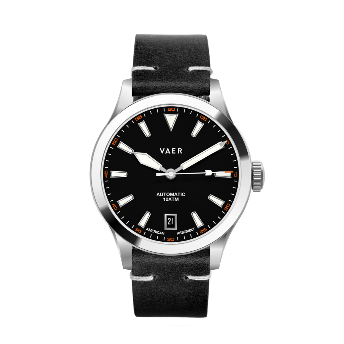 Vaer Watches A5 Atlas Black Auto - 38mm USA