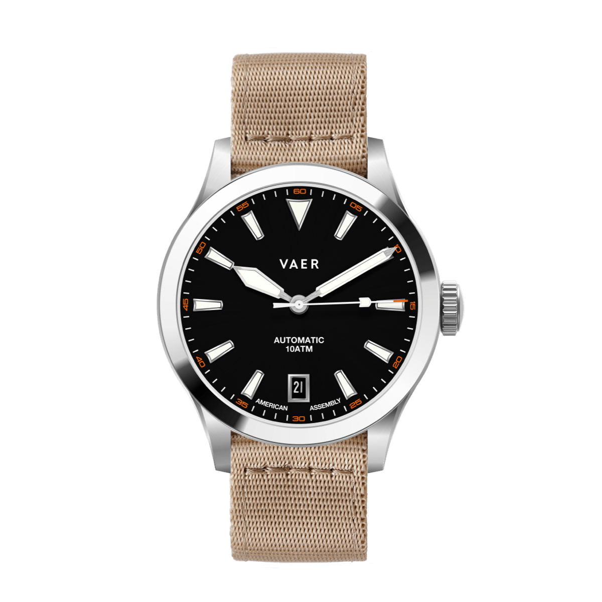 Vaer Watches A5 Atlas Black Auto - 38mm USA