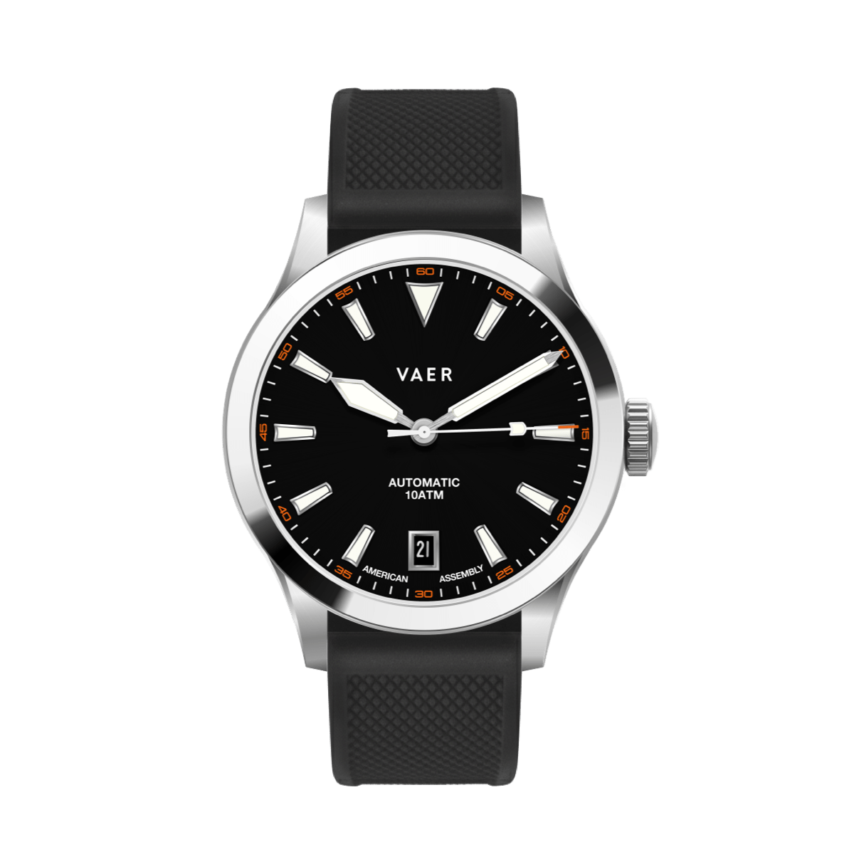 Vaer Watches A5 Atlas Black Auto - 38mm USA