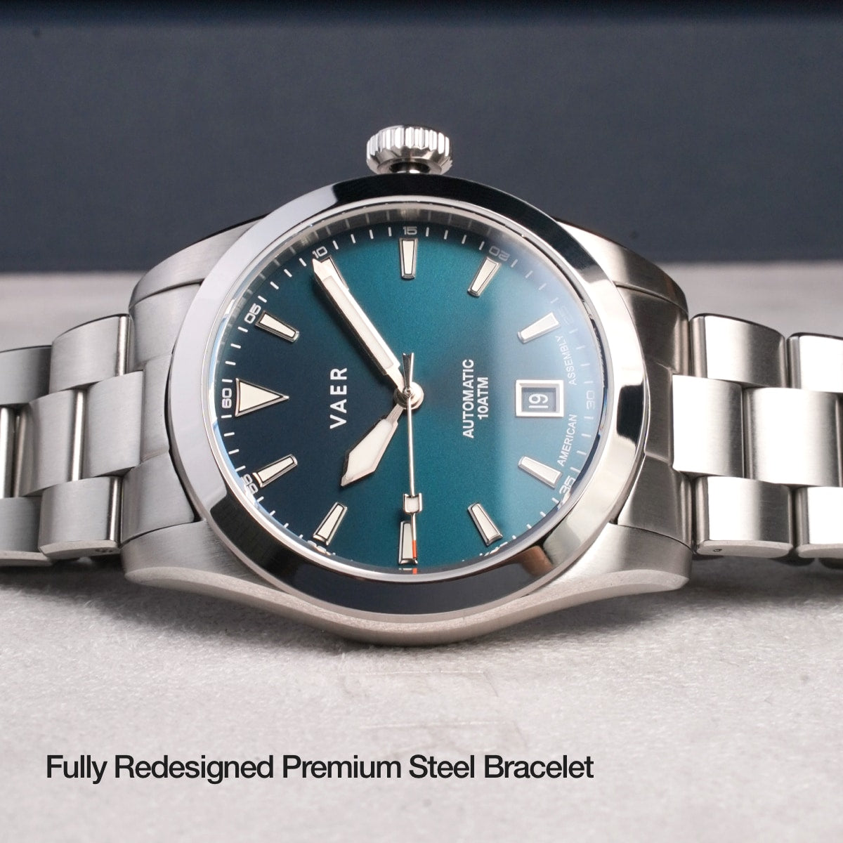 Vaer Watches A5 Atlas Green Auto - 38mm USA