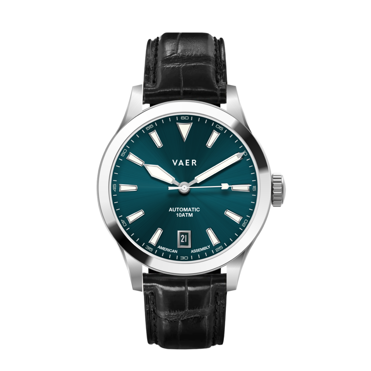 Vaer Watches A5 Atlas Green Auto - 38mm USA
