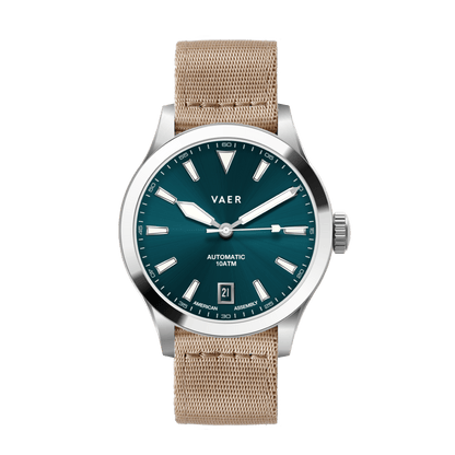 Vaer Watches A5 Atlas Green Auto - 38mm USA