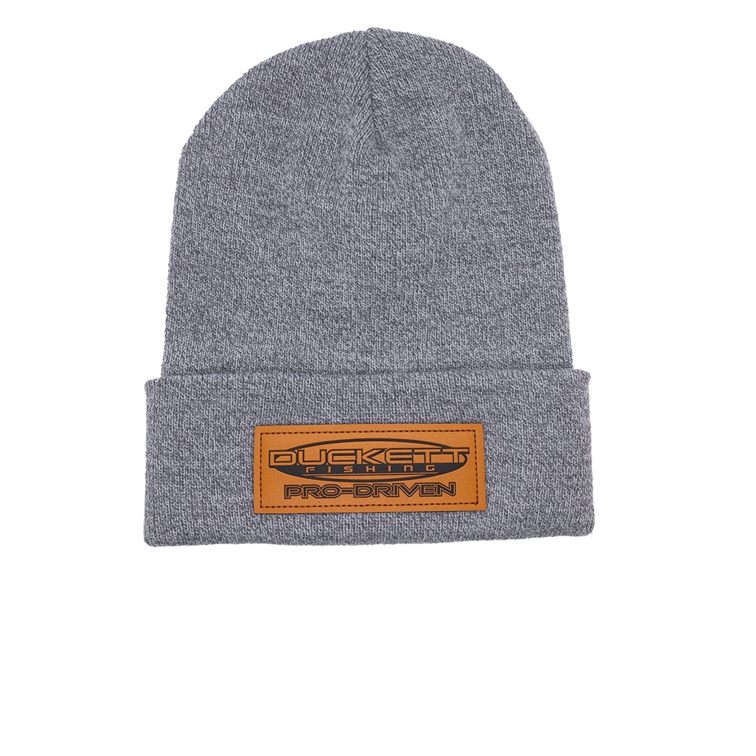 Duckett Leather Patch Beanie