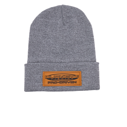 Duckett Leather Patch Beanie
