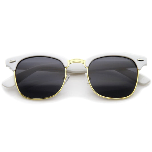 zeroUV  - Everyday Two-Tone Half Frame Sunglasses A703