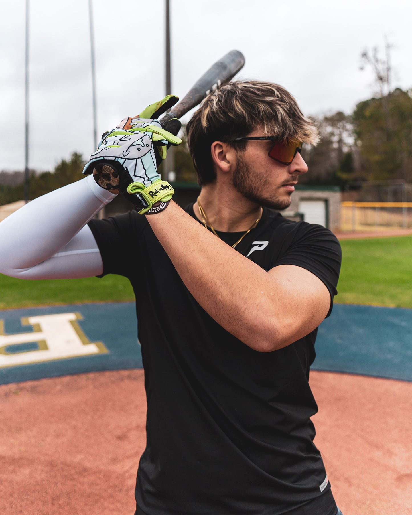 Phenom Elite Rick and Morty Batting Gloves - Quantum Orbit by Phenom Elite