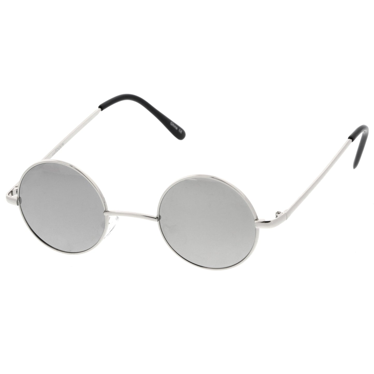 zeroUV Retro Lennon Style Round Circle Metal Mirror Lens Sunglasses 1408