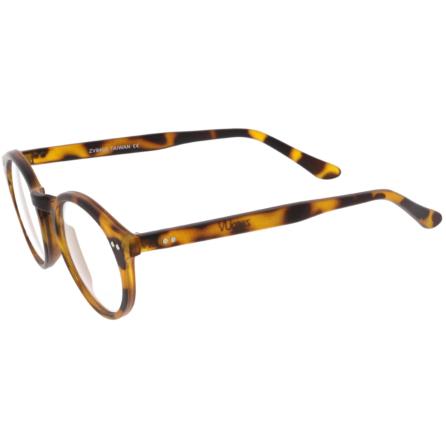 zeroUV Vintage European Clear Lens Small Round Glasses 8403