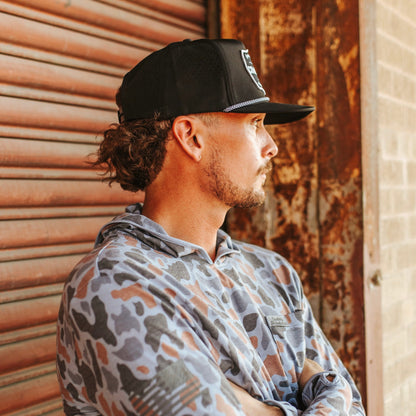 Cowboy Revolution “Cowboy Hat” Performance Patch Rope Hat - Black